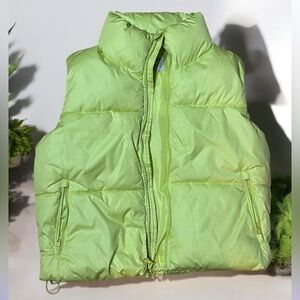 Fluorescent Green Puffer Vest